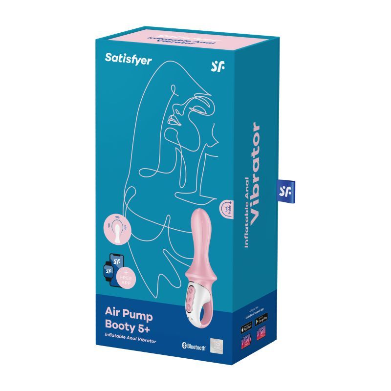 Satisfyer Air Pump Booty 5+ Inflatable Remote-Controlled Anal Vibrator > Anal Range > Tunnel and Stretchers