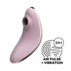 Satisfyer Vulva Lover 1 Compact Clitoral Stimulator – Violet Silicone Rechargeable Vibrator Default Title > Sex Toys For Ladies > Air Pulsation
