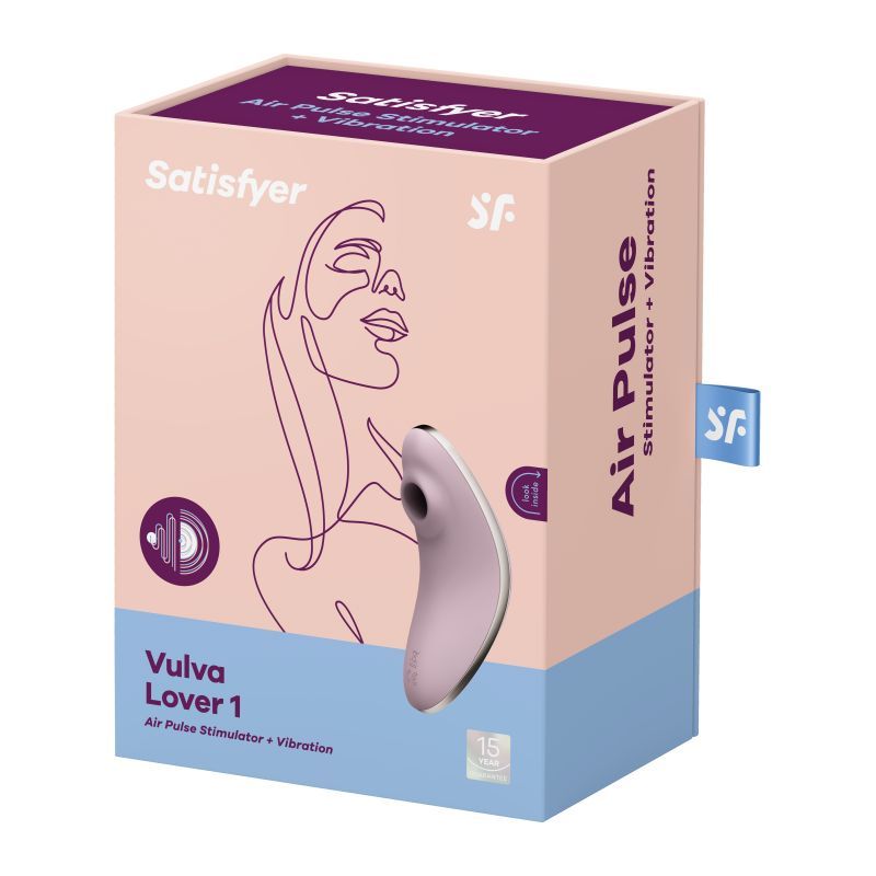 Satisfyer Vulva Lover 1 Compact Clitoral Stimulator – Violet Silicone Rechargeable Vibrator > Sex Toys For Ladies > Air Pulsation