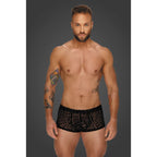 Noir Sheer Animal Print Pants – Form-Fitting Transparent Powernet Pants Medium > Clothes > Mens Briefs
