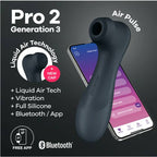 Satisfyer Pro 2 Gen 3 – App-Controlled Rechargeable Clitoral Stimulator > Sex Toys For Ladies > Air Pulsation
