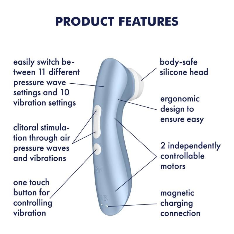 Satisfyer Pro 2 Plus G2 Clitoral Stimulator – Rechargeable Silicone Device > Sex Toys For Ladies > Air Pulsation