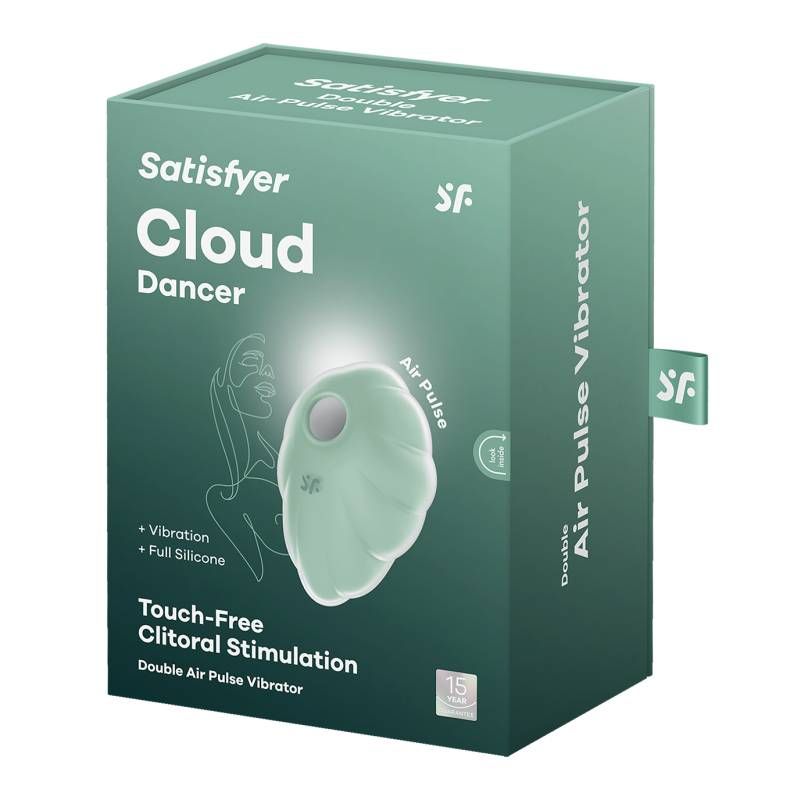 Satisfyer Cloud Dancer Mint – Compact Size Rechargeable Vibrator > Sex Toys For Ladies > Air Pulsation