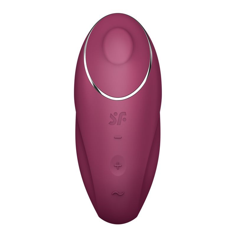 Satisfyer Tap and Climax 1 Lay-On Vibrator Red