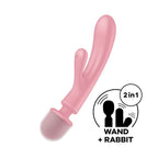 Satisfyer Triple Lover Waterproof Rechargeable Couples Vibrator > Vibrators > Ladies > Rabbit Multi