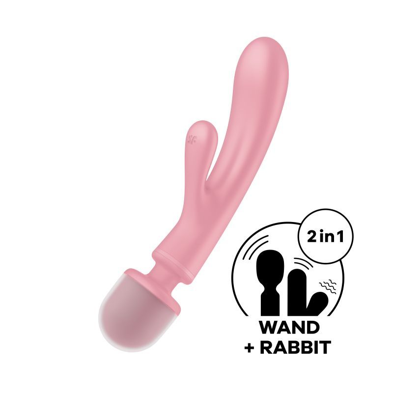 Satisfyer Triple Lover Waterproof Rechargeable Couples Vibrator > Vibrators > Ladies > Rabbit Multi