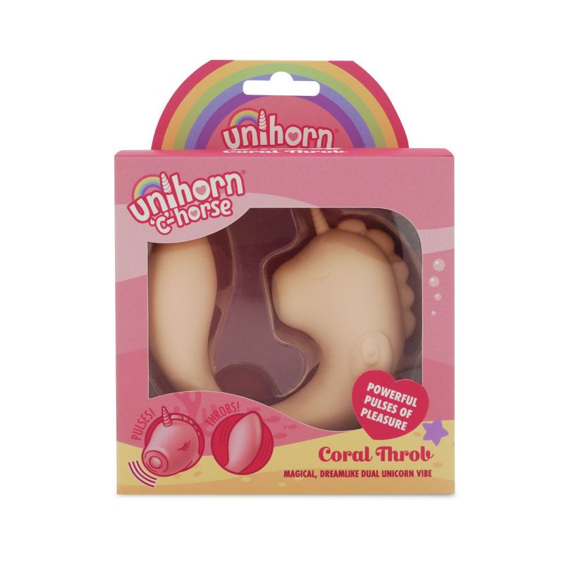 Ocean Peak Unihorn C-Horse Coral Throb – Soft Silicone Oscillating Tongue Vibrator > Vibrators > Unconventional