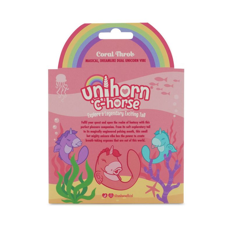 Ocean Peak Unihorn C-Horse Coral Throb – Soft Silicone Oscillating Tongue Vibrator > Vibrators > Unconventional