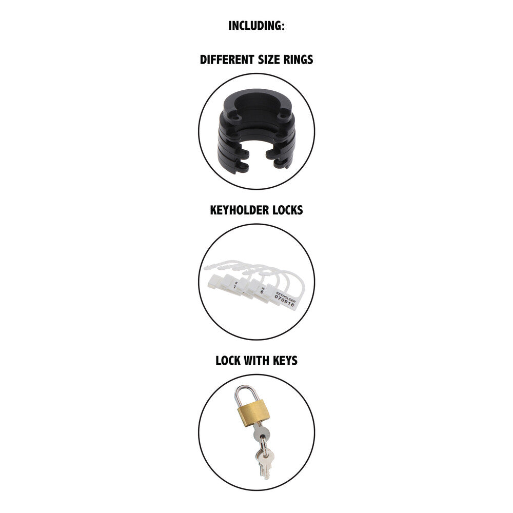 Hidden Desire Extreme Chastity Silicone Cock Cage Large > Bondage Gear > Male Chastity