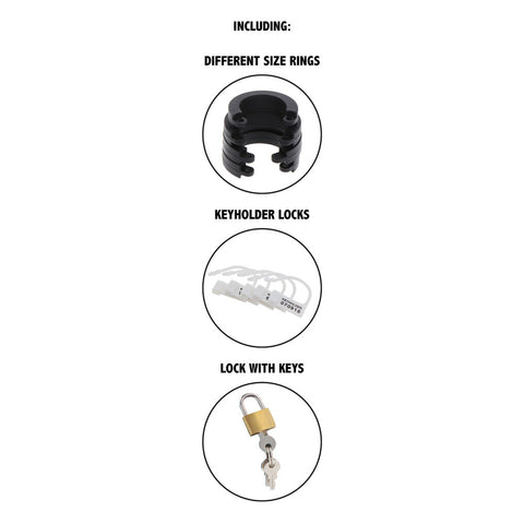 Hidden Desire Extreme Chastity Silicone Cock Cage Large > Bondage Gear > Male Chastity