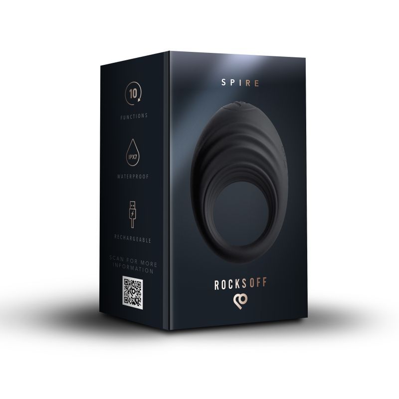 Rocks Off Spire Silicone Cock Ring Vibrating Sleeve Vibe > Cock Ring > Vibrating