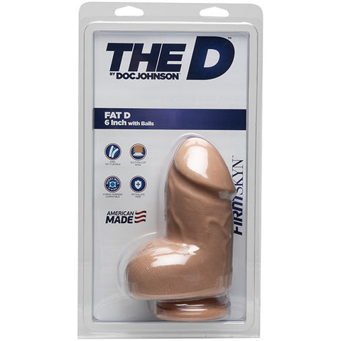 Extra Thick 6 Inch Vanilla Dildo With Realistic Balls Dongs Big