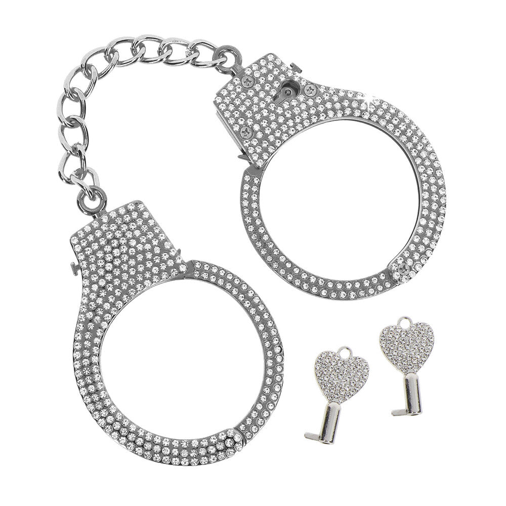 Taboom Diamond Rhinestone Wrist Cuffs Metal Restraints Default Title > Bondage Gear > Handcuffs