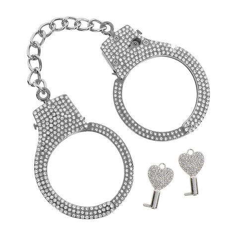 Taboom Diamond Rhinestone Wrist Cuffs Metal Restraints Default Title > Bondage Gear > Handcuffs