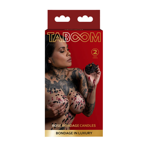Taboom 2 Rose Bondage Candles Drip Candles