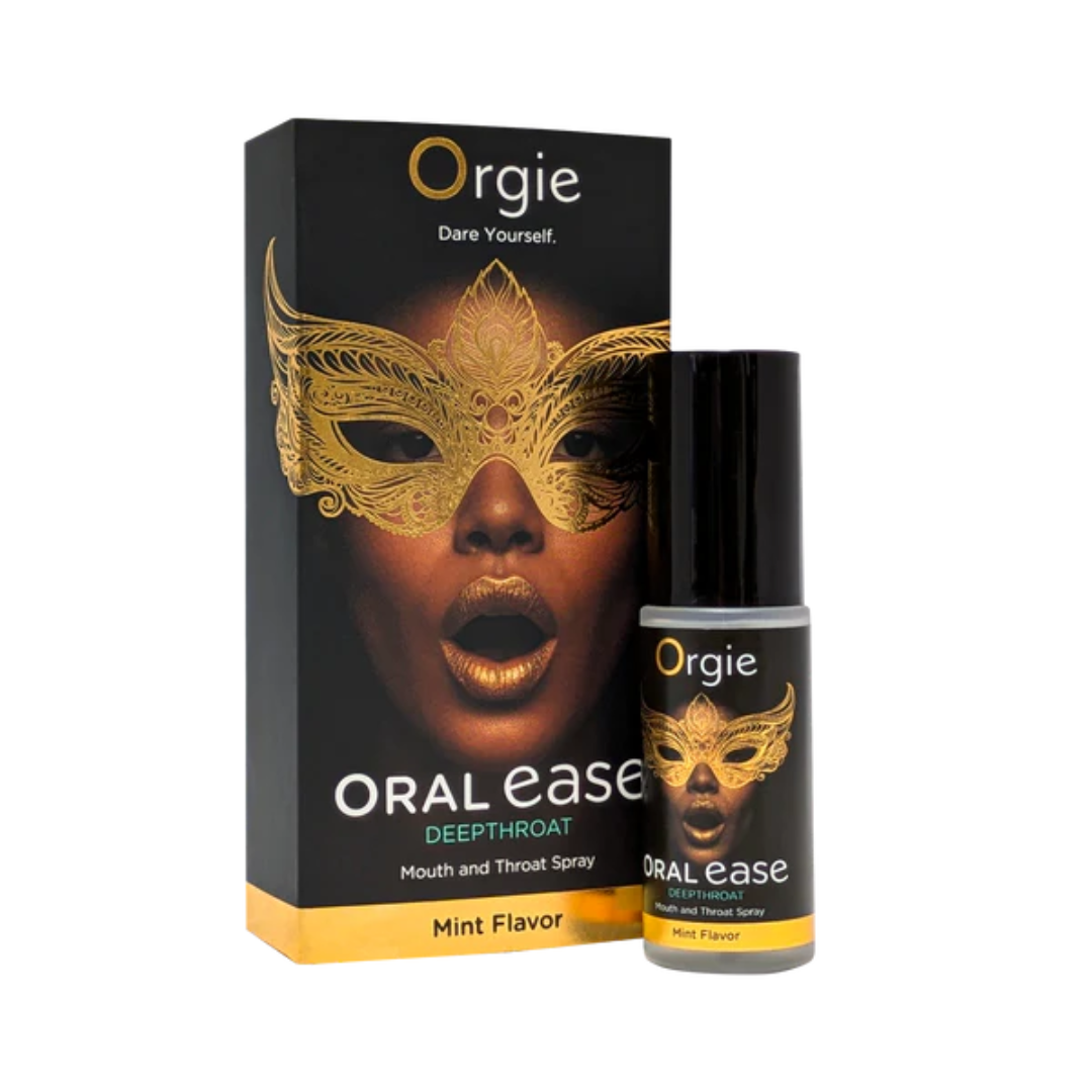 Orgie Oral Ease Deepthroat Mint Flavor – Anesthetic-Free Mouth and Throat Spray Default Title > Lube > Oral Gels & Sprays