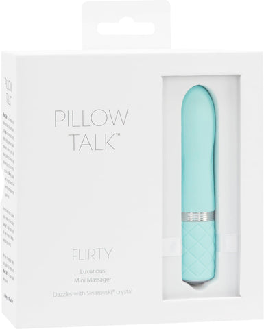Pillow Talk Flirty Teal Vibrator for Playful Exploration