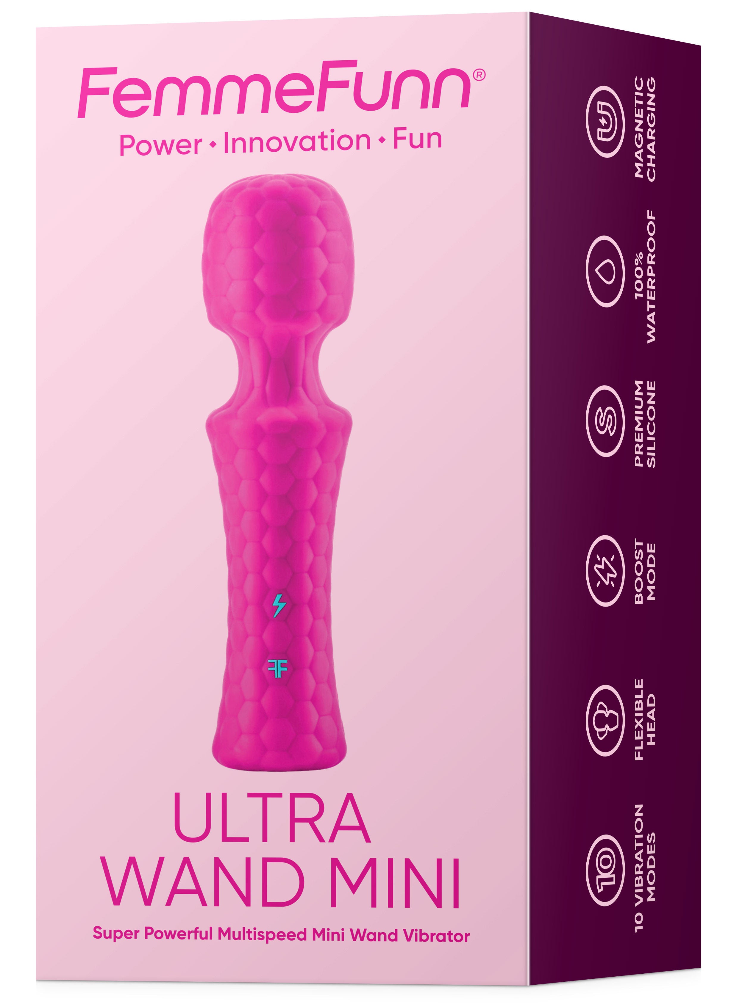 Ultra Wand Mini - Turquoise Pink Electric Massager