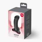 Fun Factory Amor – 13.5 cm Silicone Waterproof Dildo with Suction Base Black > Dildos > Slim Dildos