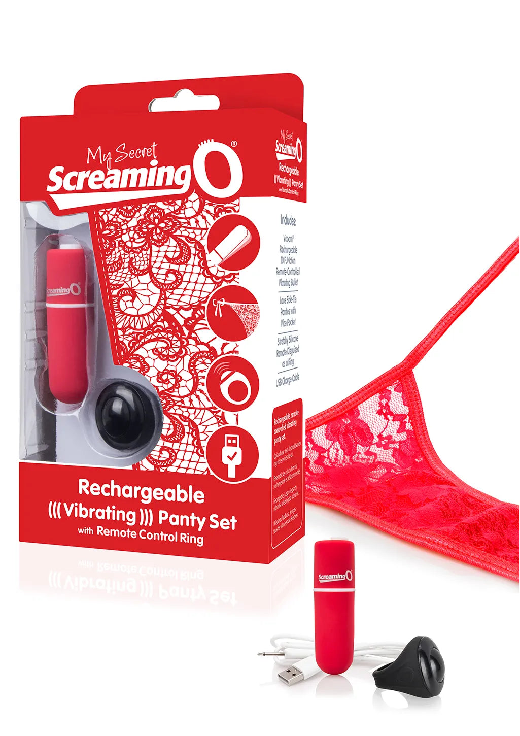 Screaming O Charged Rechargeable Remote Control Panty Vibe – Silicone Panty Vibrator > Sex Toys For Ladies > Panty Vibes