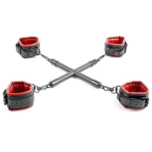 Saffron Hog Tie and Cuff Set – Adjustable Faux Leather Padded Restraint Set Default Title > Bondage Gear > Restraints