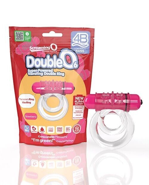 Double O 6 Vibrating Ring – Low Pitch Bass, Powerful 4B Bullet, Secure Fit, Rechargeable Ring > Cock Ring > Vibrating