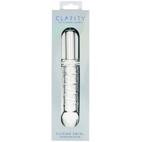 Elysian Swirl Handblown Borosilicate Glass 5.6 Inch Spiral Textured Dildo > Glass > Dildos