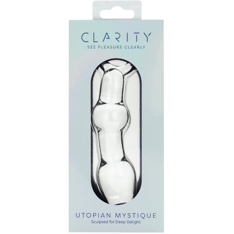 Utopian Mystique 5.2 Inch Ribbed Borosilicate Glass Anal Dildo > Glass > Dildos
