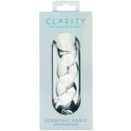 Seraphic Braid 5.7 Inch Borosilicate Glass Dildo Handblown Spiral Design Dildo > Glass > Dildos