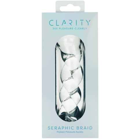 Seraphic Braid 5.7 Inch Borosilicate Glass Dildo Handblown Spiral Design Dildo > Glass > Dildos
