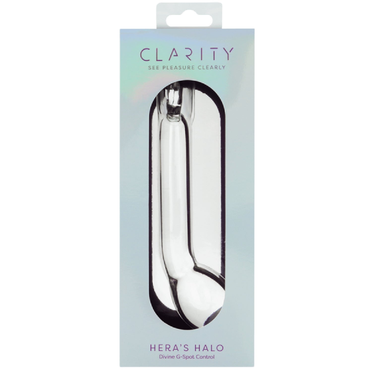 Hera's Halo Handblown Borosilicate Glass Dildo – 6 Inch Non-Porous Hypoallergenic Secondary image