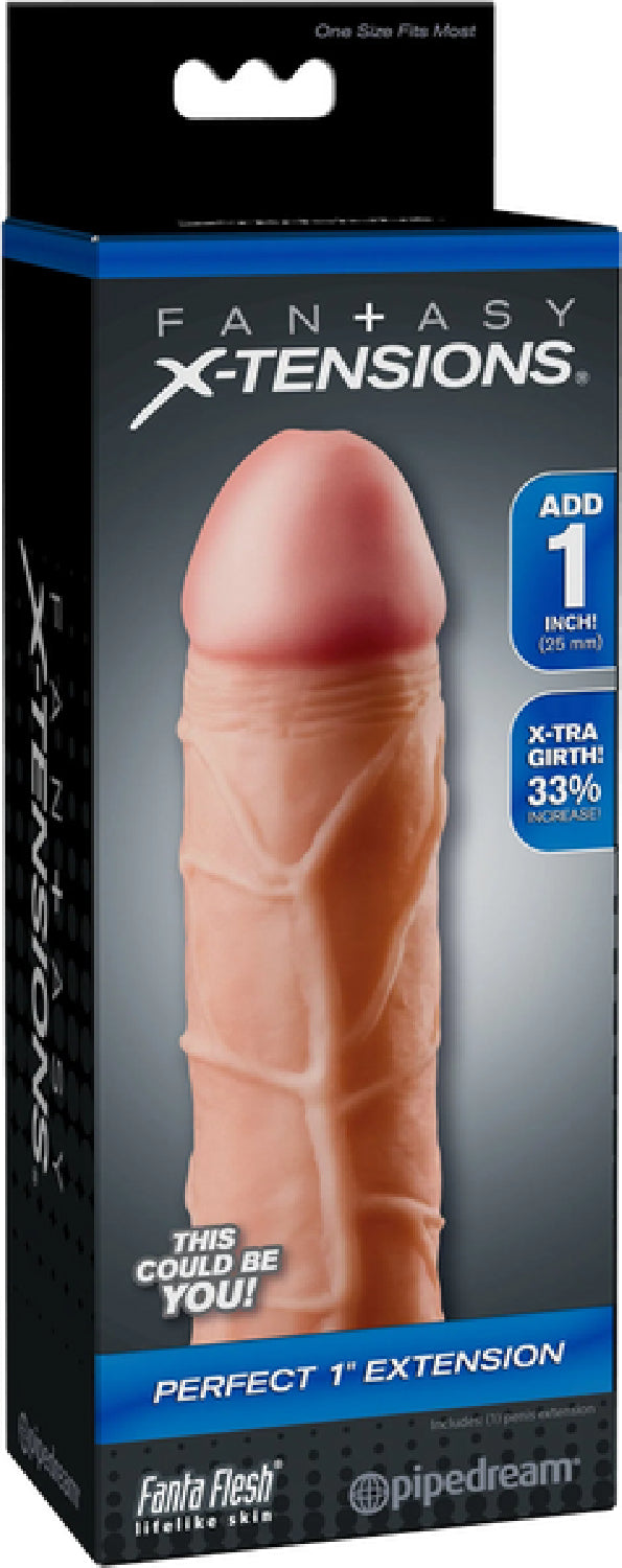Fantasy X-Tensions Perfect 1 Inch Extension – Stretchy Fanta Flesh® Customizable Extension Accessory Secondary image