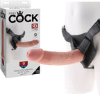 King Cock Strap-On Harness with 9 Inch Realistic Silicone Cock – Strap-On Harness Set One Size > Dildos > Strap On Harnesses