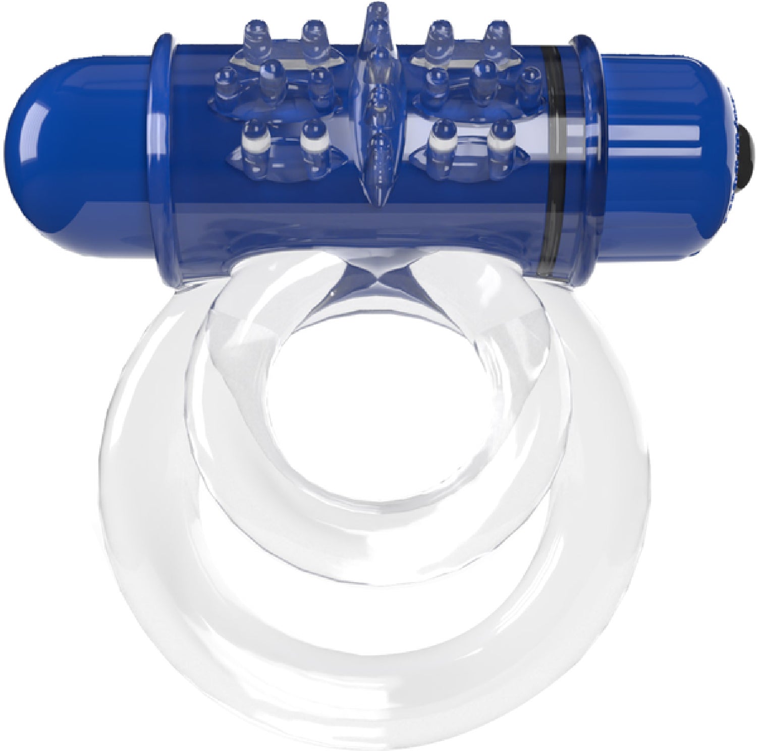 Double O 6 4B Vibrating Ring with Raised Ticklers and Long-Lasting Batteries – Vibrating Ring > Cock Ring > Vibrating Main image