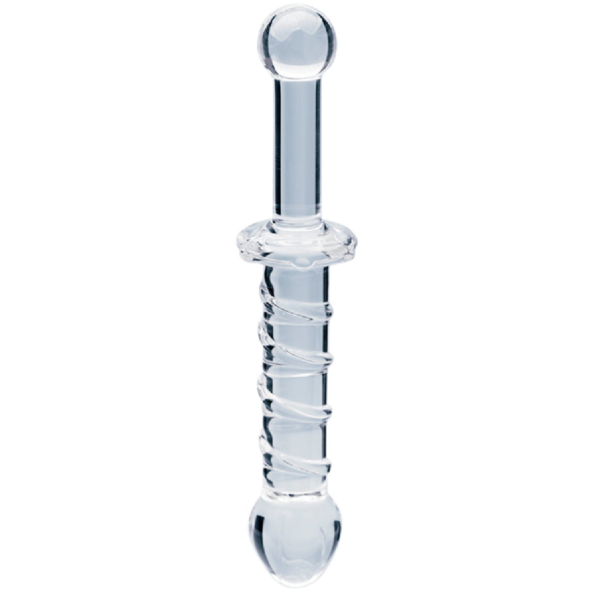 Elysian Swirl Handblown Borosilicate Glass 5.6 Inch Spiral Textured Dildo > Glass > Dildos