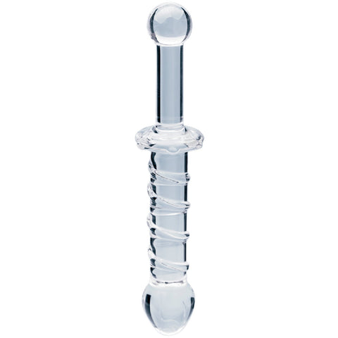 Elysian Swirl Handblown Borosilicate Glass 5.6 Inch Spiral Textured Dildo > Glass > Dildos