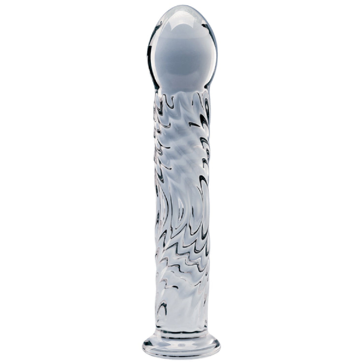 Seraphic Ripple Handblown Borosilicate Glass Dildo – Textured 6.2 Inch Insertable Length > Glass > Dildos