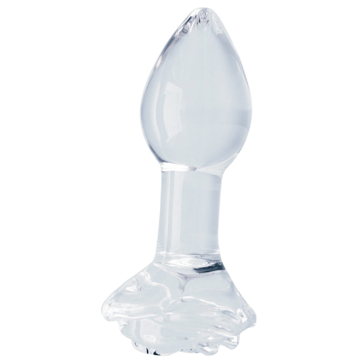 Clarity Utopian Bloom Handcrafted Glass 4.3 Inch Butt Plug > Glass > Dildos
