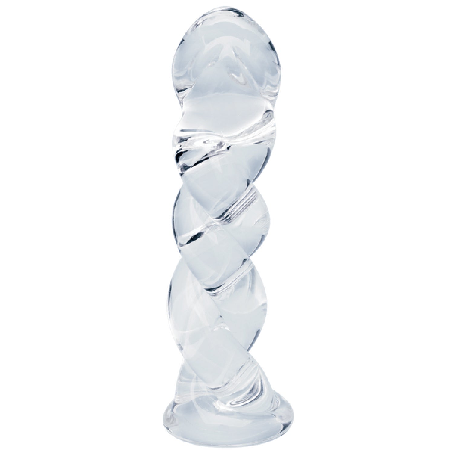 Seraphic Braid 5.7 Inch Borosilicate Glass Dildo Handblown Spiral Design Dildo > Glass > Dildos