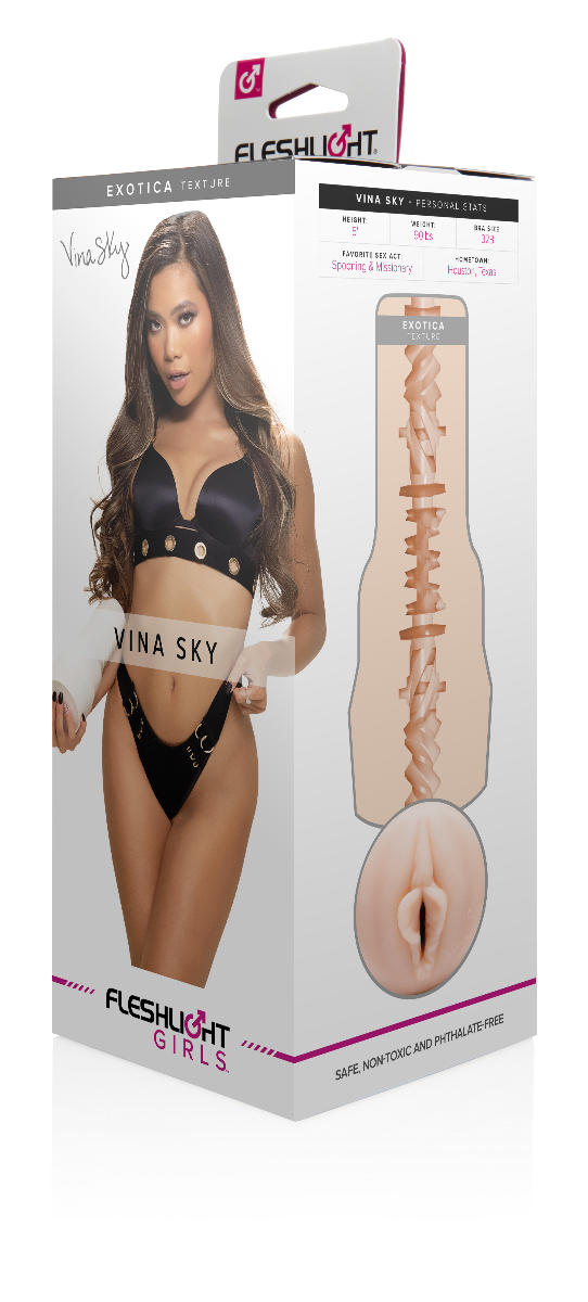 Fleshlight Girls Vina Sky Exotica – Real Feel Silicone Sleeve Male Masturbator Default Title > Sex Toys For Men > Masturbators > Pornstar