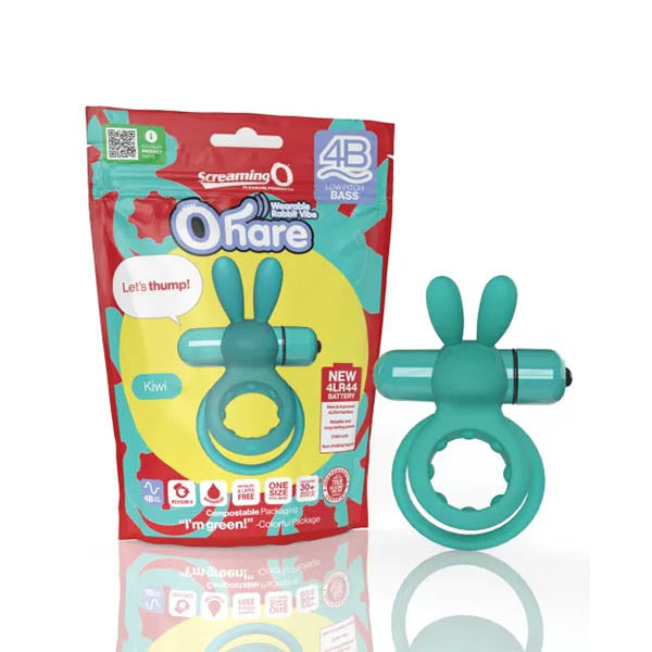 Ohare 4B Low Pitch Bass Double Ring Stretch Silicone Rabbit Vibrator Sleeve > Sex Toys > Couples Toys