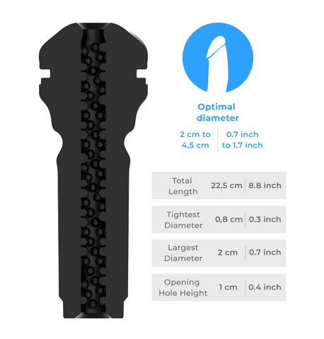 Kiiroo Feel Stroker Sensation – Non-Anatomical Textured Male Masturbator Sleeve > Sex Toys For Men > Masturbators > Manual