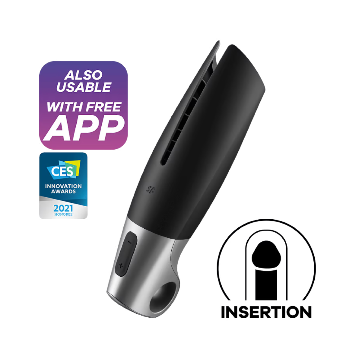 Satisfyer Power Masturbator – Male Stimulation Device > Sex Toys For Men > Masturbators > Vibrating