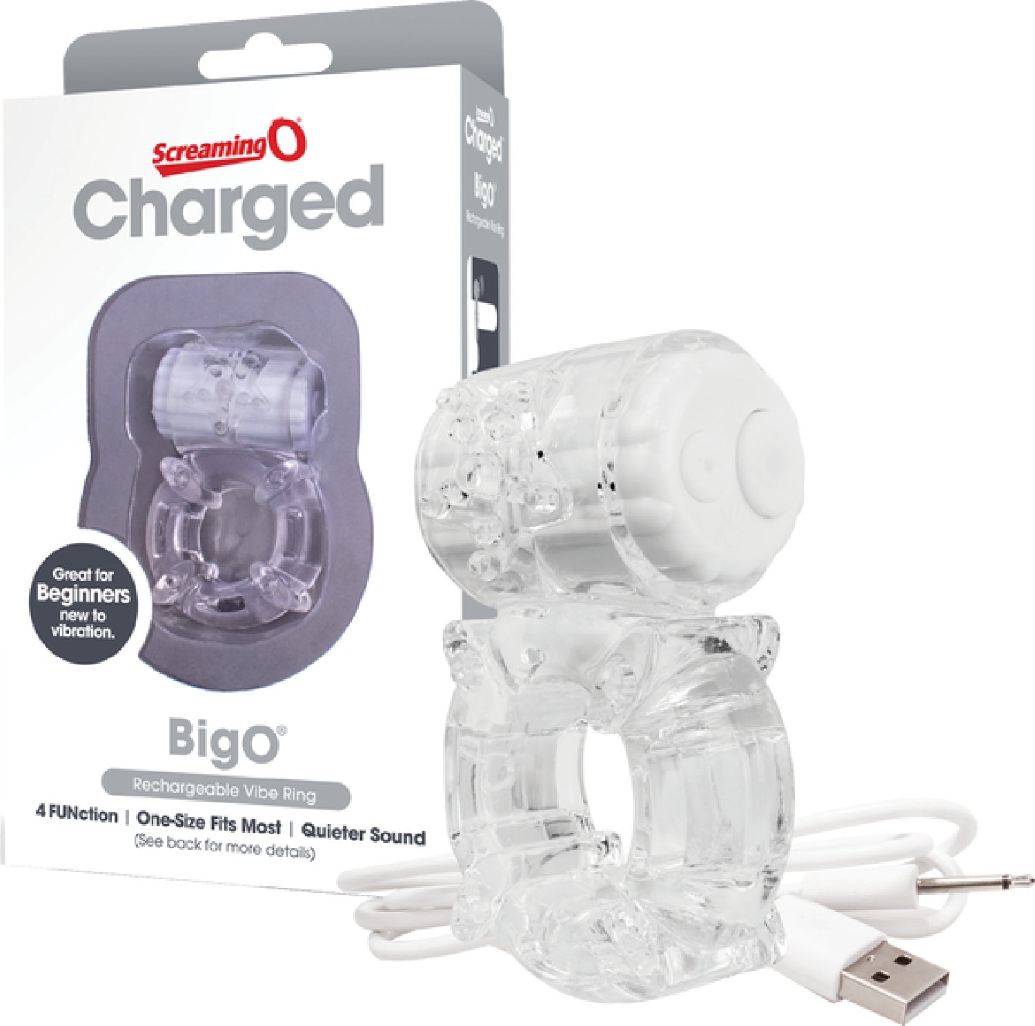 Screaming O Charged BigO – Rechargeable Silicone Vibrating Cock Ring > Cock Ring > Vibrating