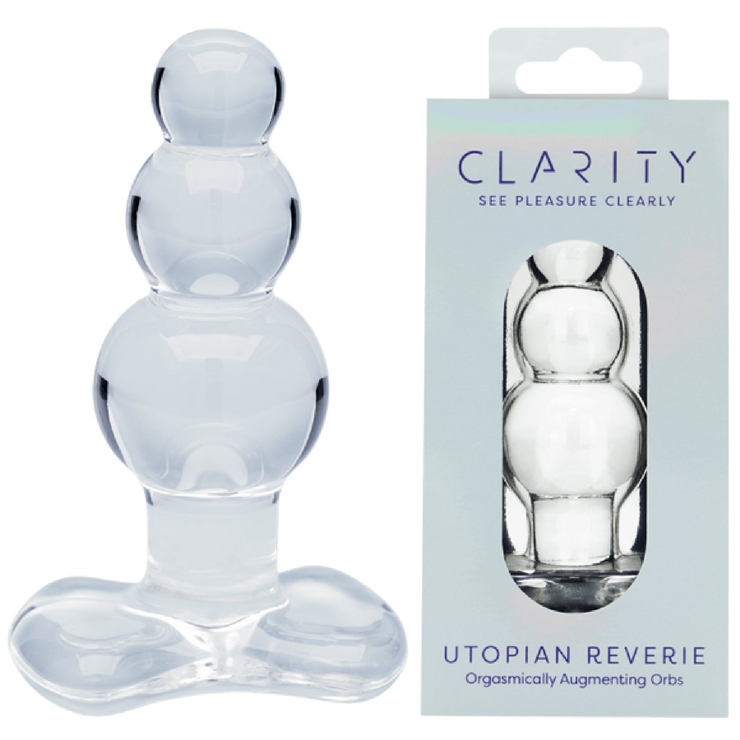Utopian Reverie Handcrafted Borosilicate Glass Anal Beads 3.6 Inch Anal Toy > Glass > Dildos Main image