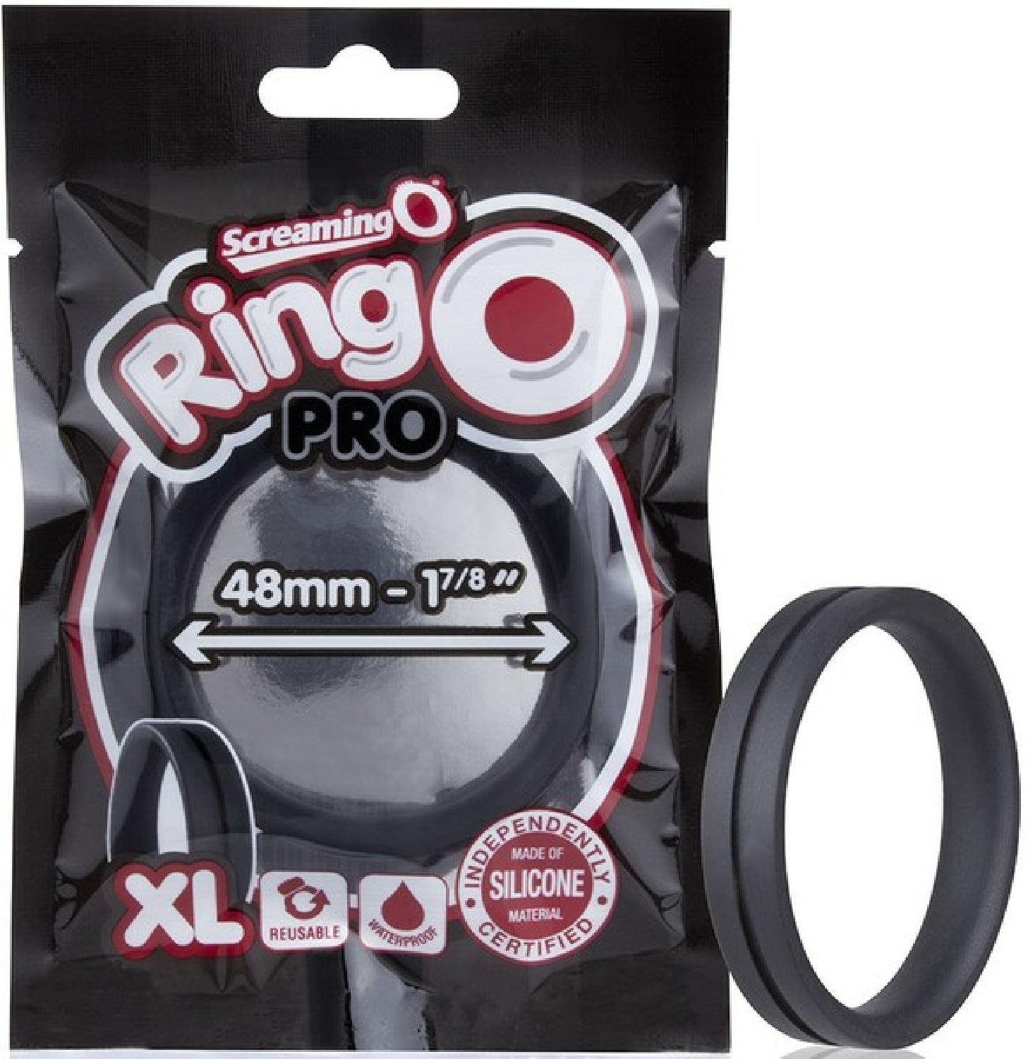 RingO Pro XL – Body-Safe Stretchy Silicone Penis Ring with Extra-Large Dimensions > Cock Ring > Single