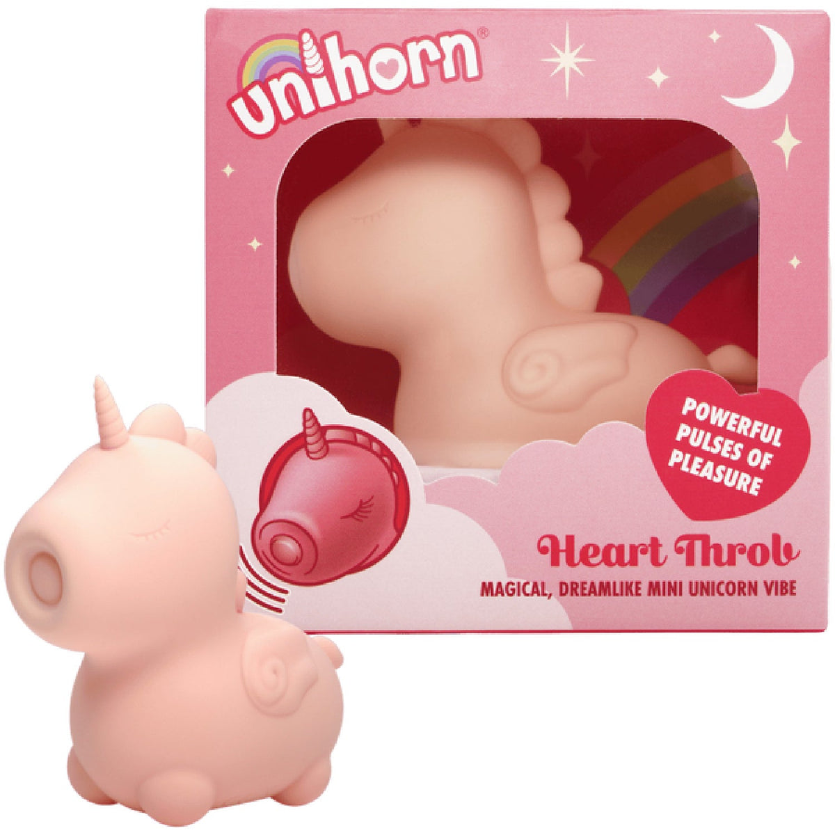 Heart Throb The Pulsing One Mini Vibrator – Silicone, 10 Speeds, Tongue Motion Patterns > Sex Toys For Ladies > Clitoral Vibrators and Stimulators