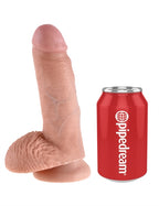King Cock 7 Inch Realistic Silicone Dong with Balls Dildo