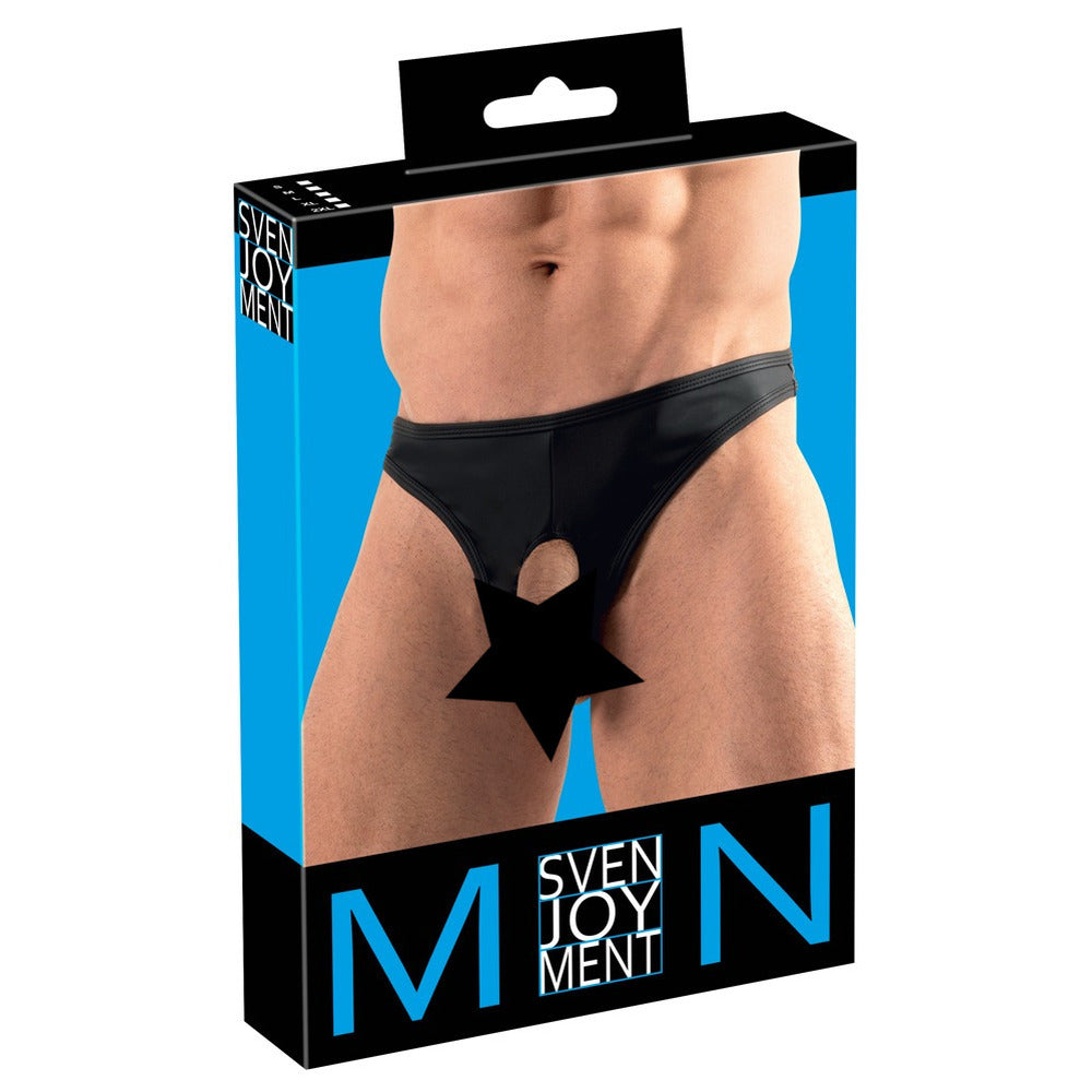 Svenjoyment Showmaster (Matte) – Stretchy String with Holes for Penis and Testicles > Sexy Briefs > Male