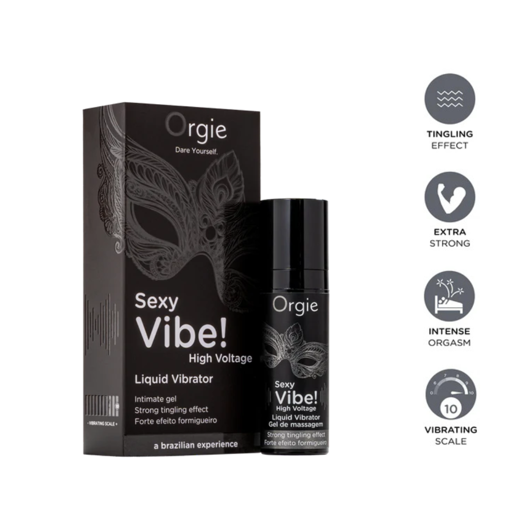 Orgie Sexy Vibe High Voltage – Extra Strong 15 ml Vibrator Gel Default Title > Essentials > Mens Enhancers